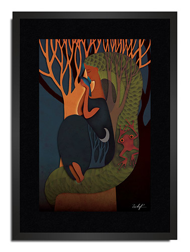 Obra literaria ilustrada: Los habitantes de la brisa de la autora Mabel Morvillo